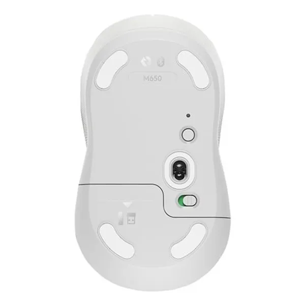 Logitech Signature M650 Bluetooth Wireless Mouse – Color: White – View 3