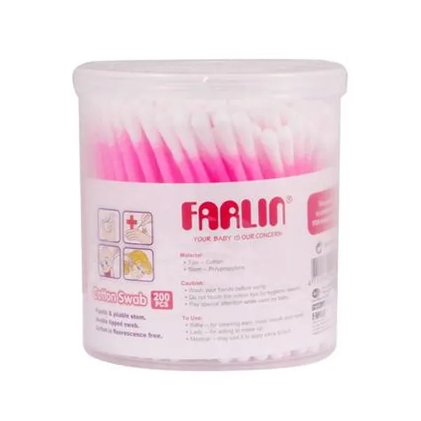 Farlin BF-113 Plastic Steam Cotton Buds 200Pcs – View 1