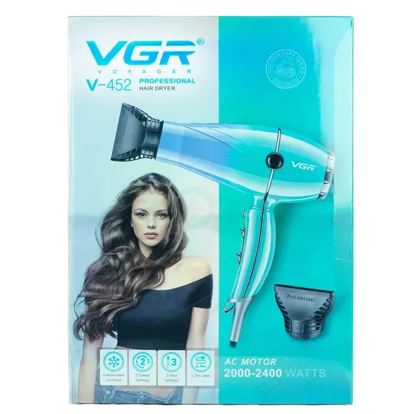 VGR V-452 Essential Dry Care Hair Dryer Salon Series for Women – View 5