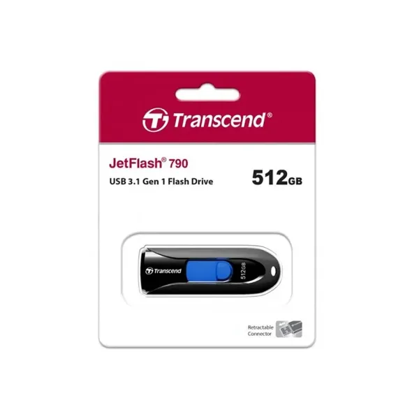Transcend JetFlash 790K 512GB USB Pen Drive – Storage Capacity: 512 GB – View 2