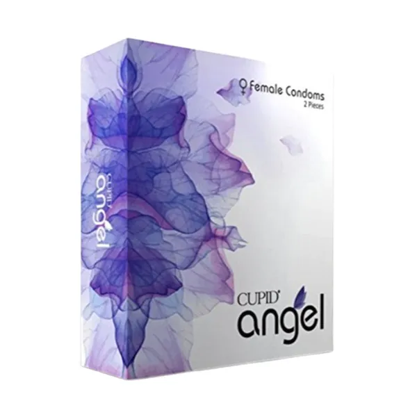 Cupid Angel Female Condom – 2Pcs Box – Extra Lubricated – View 1