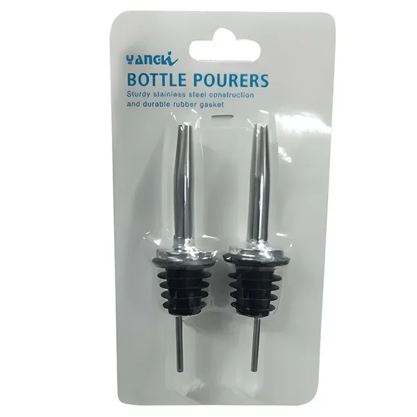 Stainless Steel Bottle Pourer No Spill Liquid Dispenser  – View 3
