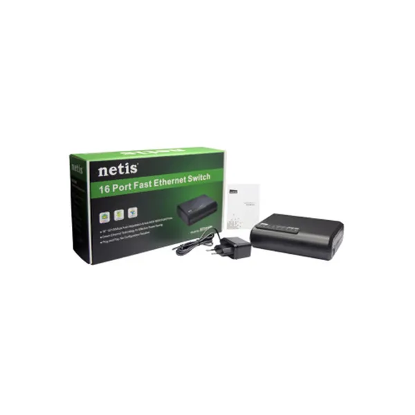 Netis ST3116P 16 Port Fast Ethernet Switch – View 3