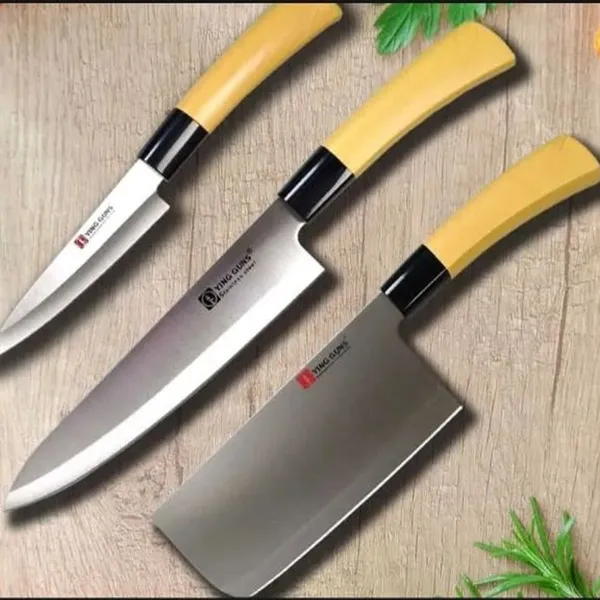 YING GUNS stainless steel Indulge durability innovative design Kitchen Knife 3 piece set – View 2