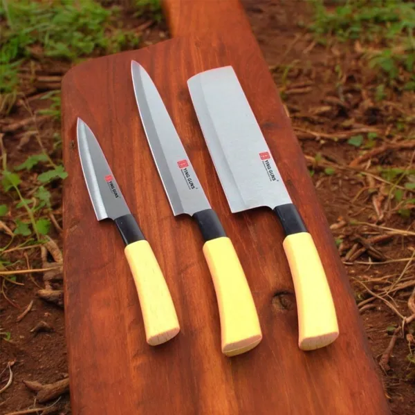 YING GUNS stainless steel Indulge durability innovative design Kitchen Knife 3 piece set – View 3