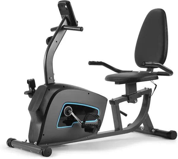 Marcy NS-1201R Adjustable Seat and 8 Resistance Levels, 300 Pound Capacity  Recumbent Exercise Bike  – View 3