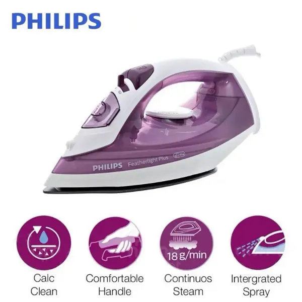 Philips GC1426/30 Featherlight+ Non-stick Soleplate Steam Iron – View 3