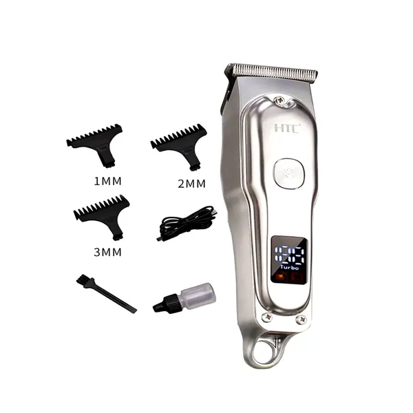 HTC AT-179 Beard Trimmer and Hair Clipper for Men – Color: Silver – View 2