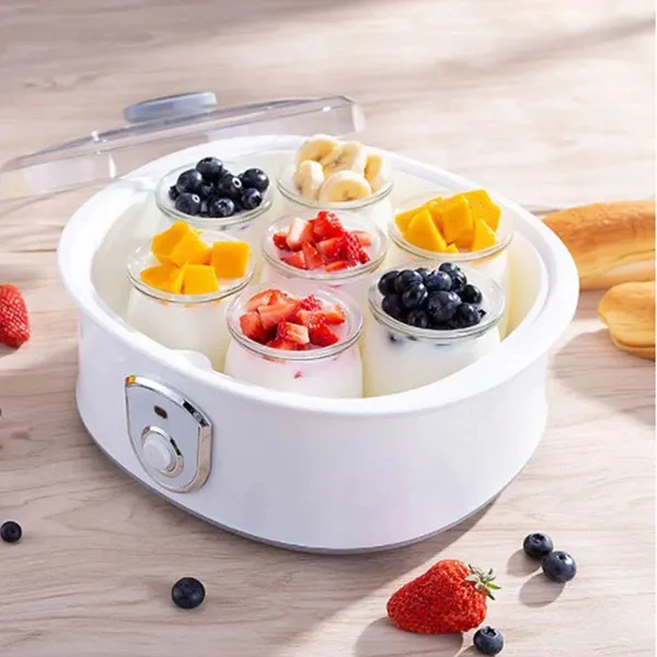 Roestvrij KA4010 Stainless Steel Yoghurt Maker 220V With 7 Jars – View 2