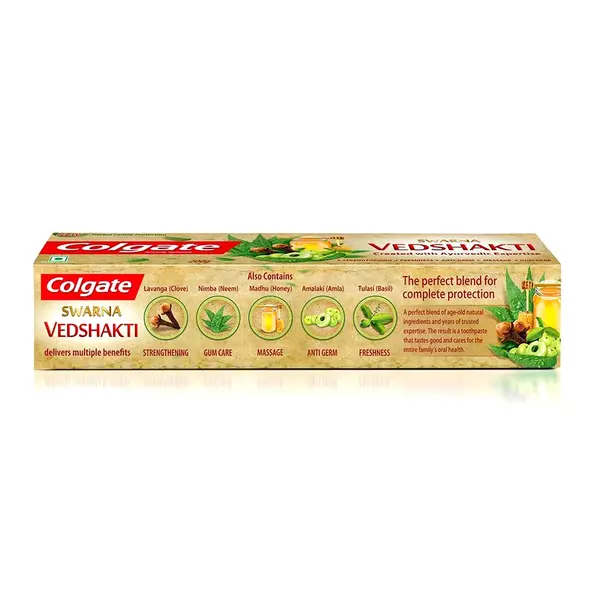Colgate Swarna Vedshakti Freshness Toothpaste 200g – View 4
