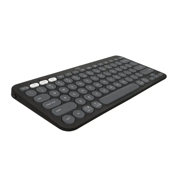 Logitech K380S PEBBLE KEYS 2 Multi-Device Wireless Keyboard – Color: Gray – View 2