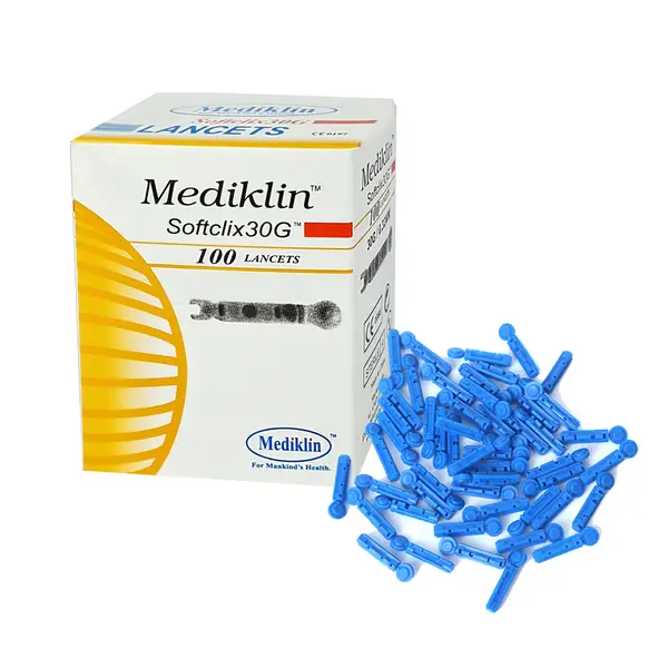 Mediklin Disposable Glucometer Twist Lancets – View 1