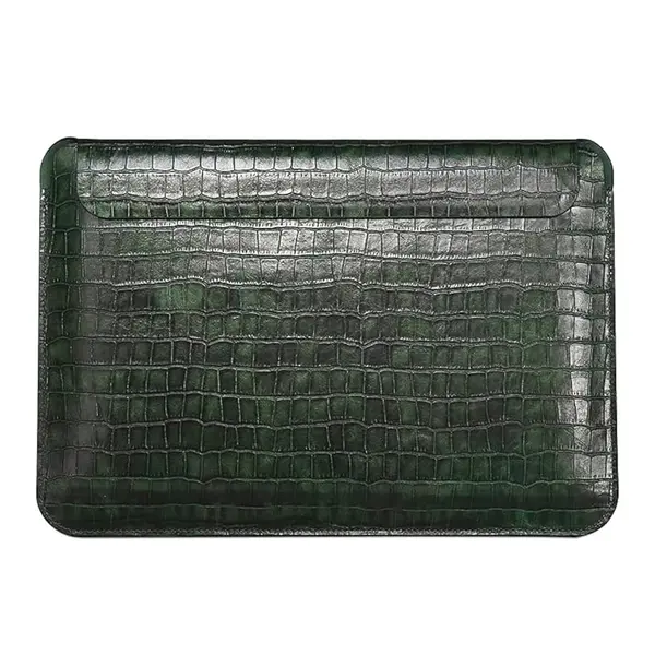 Wiwu Skin Croco 16.2 Inch Ultra Slim Laptop Sleeve Bag for Macbook – Color: Green – View 1