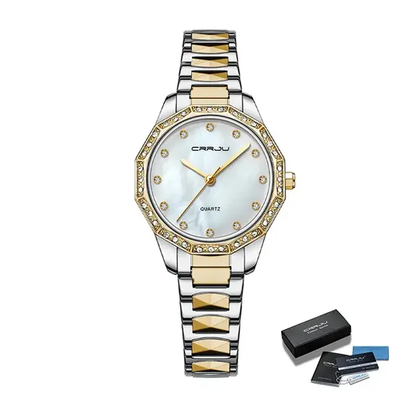 CRRJU 2196 New Arrive Women Watch Fashion Luxury Casual Waterproof Quartz Ladies Watch – View 7