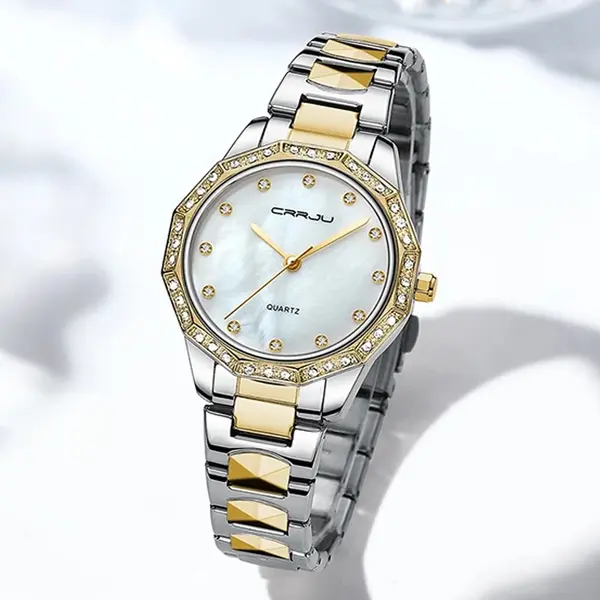 CRRJU 2196 New Arrive Women Watch Fashion Luxury Casual Waterproof Quartz Ladies Watch – View 2