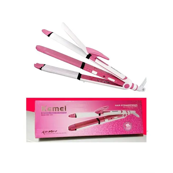 Kemei KM 1291 Professional 3 in 1 Electric Hair Straightener – View 2