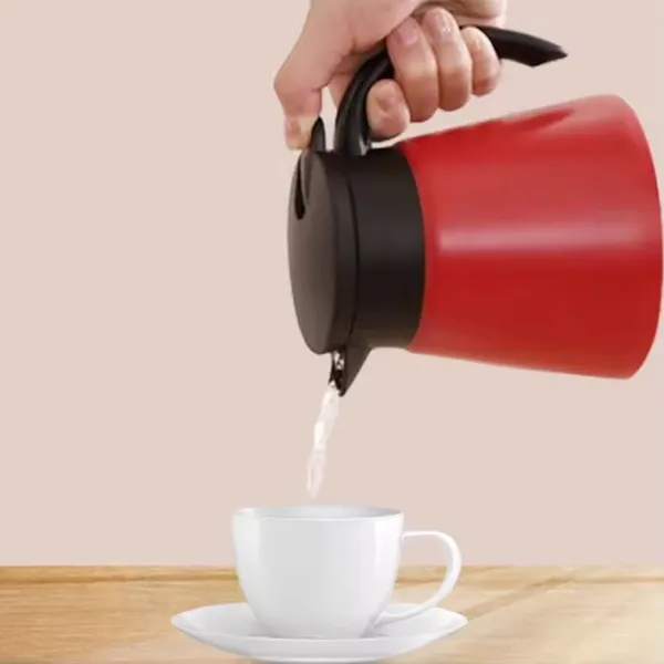 Vacuum 700 ml Flask Insulated Hot Cold Drink Water Pot Coffee Tea Milk Jug  – Capacity: 700 ml, Color: Red – View 2