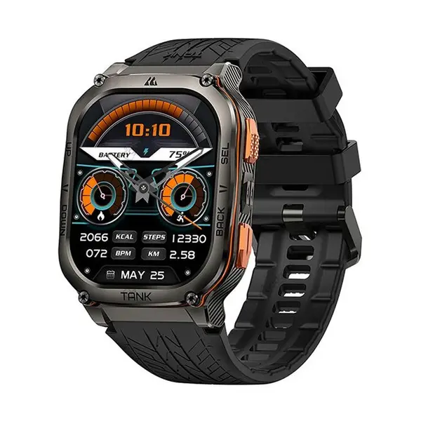 KOSPET TANK M3 Ultra AMOLED Smartwatch – Color: Black – View 1