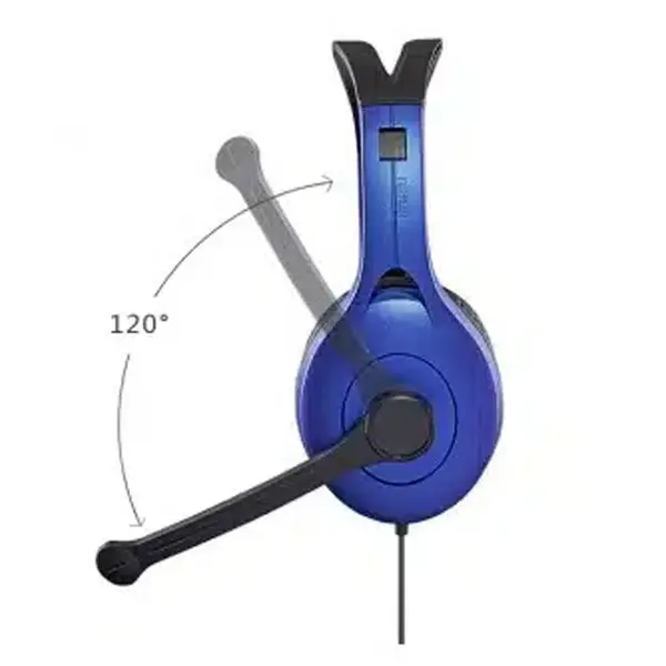Edifier K800 Double Plug 3.5mm Wired Headphone – Color: Blue – View 2
