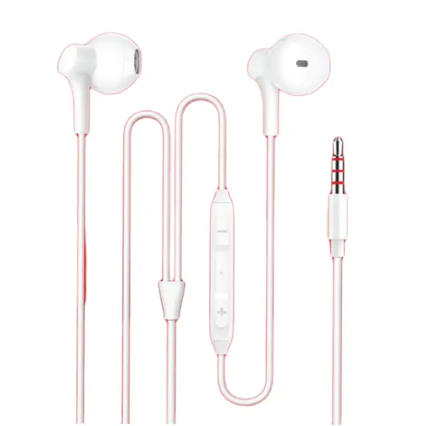 Geeoo MEKE A4 Super Sound 3.5mm wired  Earphone – Color: White – View 1