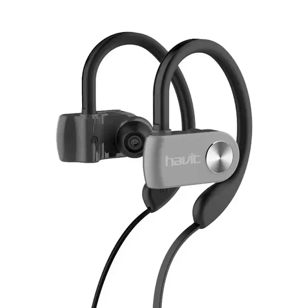Havit HV-H926BT Bluetooth Stereo Sports In-Ear Neckband Earphone – Color: Gray – View 2