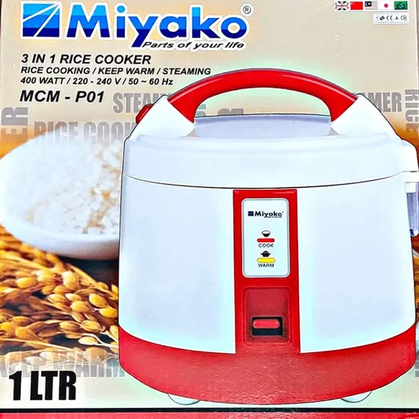 Miyako MCM-P01 1.0 Liter Small Size Electric Rice Cooker – View 2