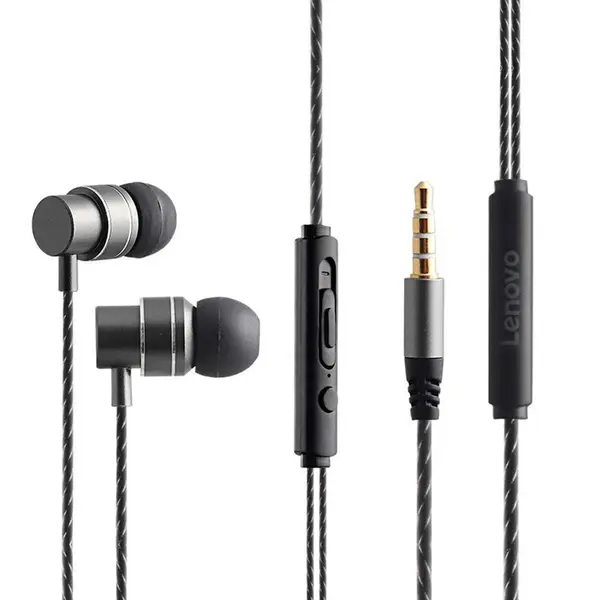 Lenovo HF118 3.5mm Wired Stereo Earphones With Mic – View 2