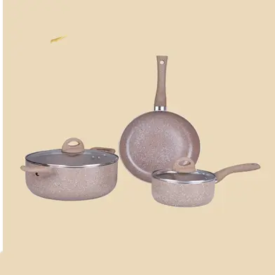 Gazi FE 2207-5C Non-Stick Cookware Fry Pan Set – View 2