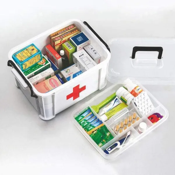 Large Family Plastic Multi layer Medicine First Aid Storage Health Box – View 5