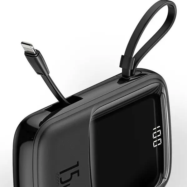 Baseus PPQD-B01 Q Pow 2-in-1 charging cable Digital Display Power Bank – Color: Black – View 3