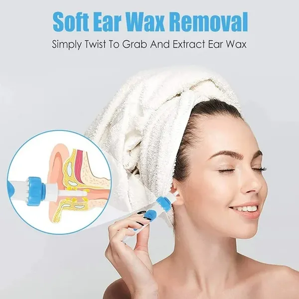 Earwax Removal Kit Portable Electric Ear Cleaner Mute Vacuum Ear Wax Cleansing Tool – View 2