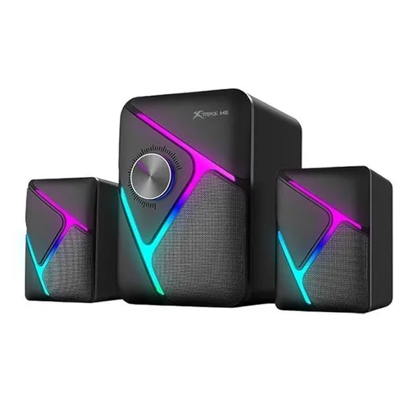 Xtrike Me SK-610 2.1 RGB Multimedia Speaker – Color: Black – View 1