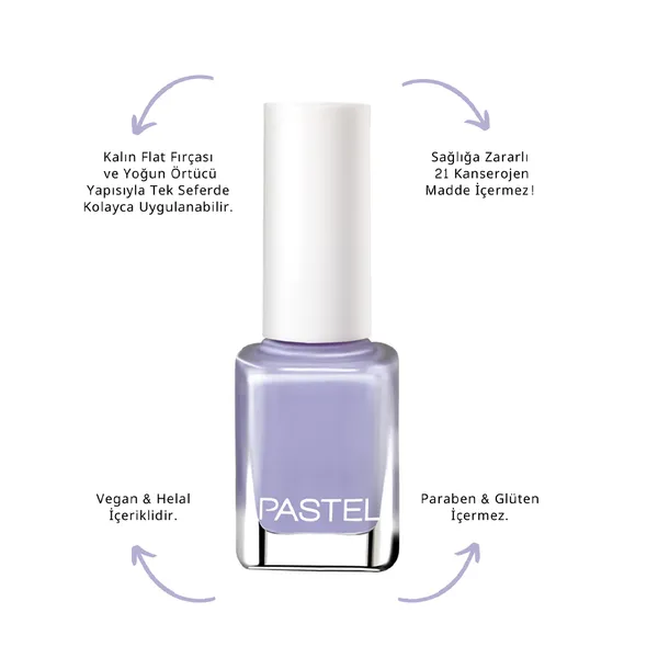 Pastel Full Color Beautiful Nail Enamel 142 Nail Polish – View 3