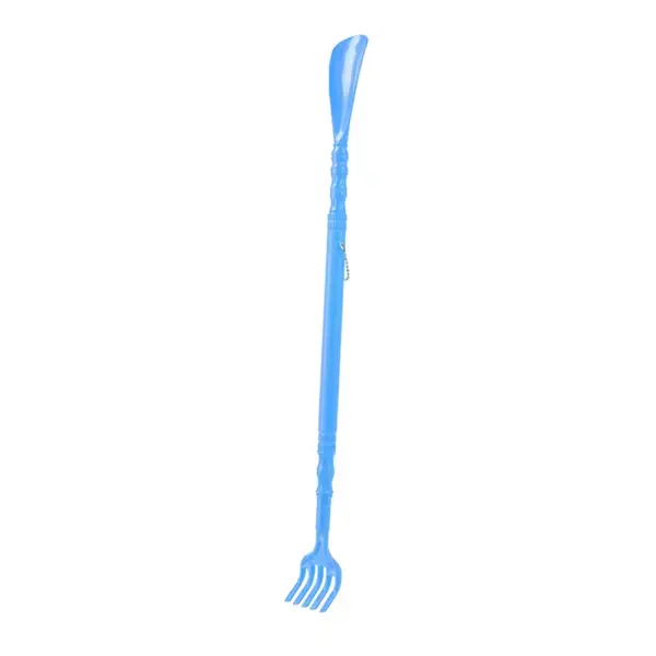  2-in-1  Back Itch Scratcher & Body Massage Stick – Color: Blue – View 1
