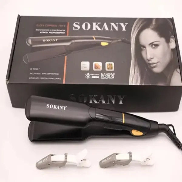 Sokany HS-030 Hair Iron 750F Professional Hair Straightening – Color: Black – View 5