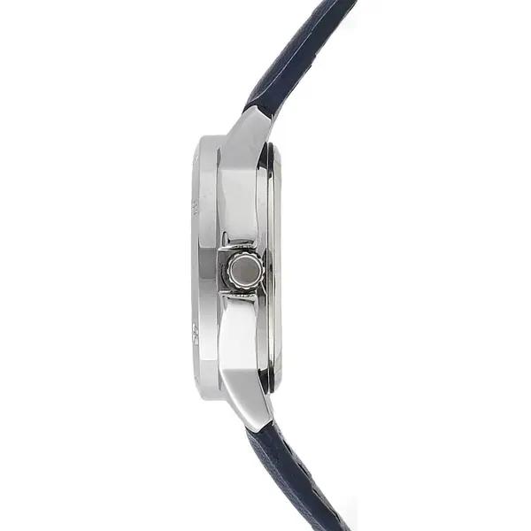 CASIO LTP-V004L-1BUDF Classic Leather Strap Stainless Steel Women's Analog Quartz Watch – Dial Color: Blue, Strap Color: Blue – View 2