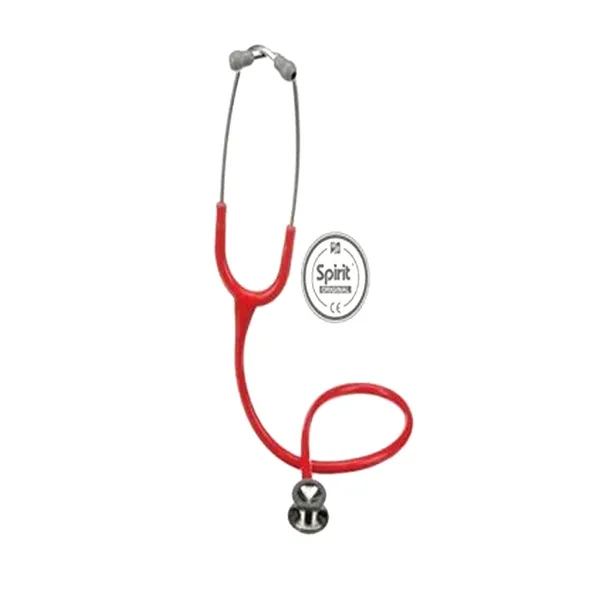 Spirit Delux Series II Professional Stethoscope – Color: Red – View 2