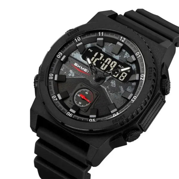 SKMEI 2355 Digital Analog Luxury Sports Men's Watch – Dial Color: Black, Strap Color: Black – View 2