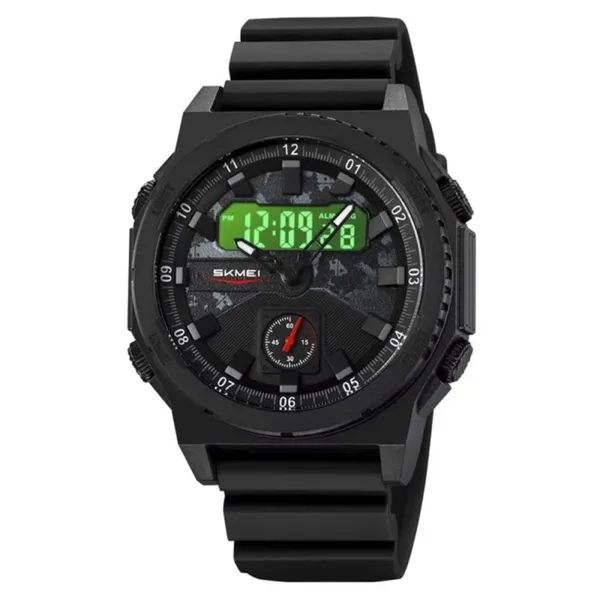 SKMEI 2355 Digital Analog Luxury Sports Men's Watch – Dial Color: Black, Strap Color: Black – View 3