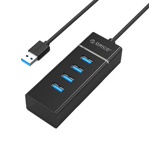 Orico W5P-U3 4 Ports USB 3.0 HUB Black – View 3