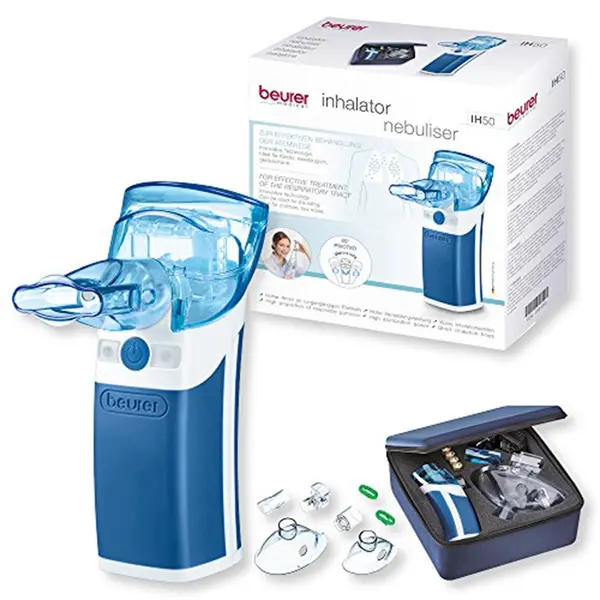 Beurer IH 50 Portable Mesh Nebulizer With Blue Color – View 4