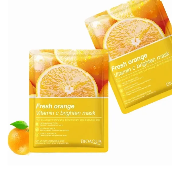 Bioaqua Vitamin C Brighten Sheet Orange Face Mask 25G – View 2