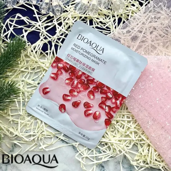 Bioaqua Red Pomegranate Moisturizing Sheet Face Mask-25g – View 4