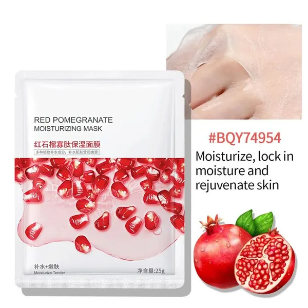 Bioaqua Red Pomegranate Moisturizing Sheet Face Mask-25g – View 2