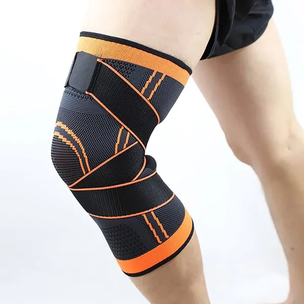Adjustable Knee Support Compression Strap Sleeve | হাঁটুর ব্যথার জন্য নি সাপোর্ট বেল্ট – Color: Multicolor, Size: Free Size – View 3