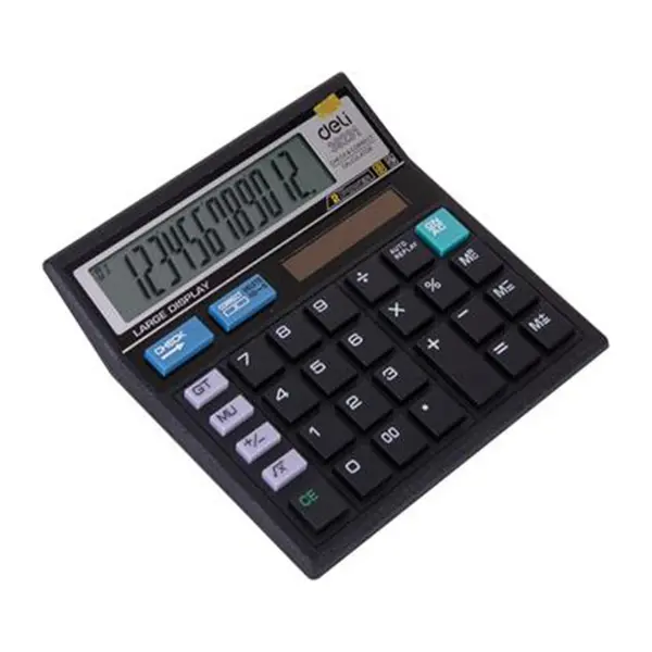 Deli E39231 12 Digits dual Power Desktop Calculator – View 3