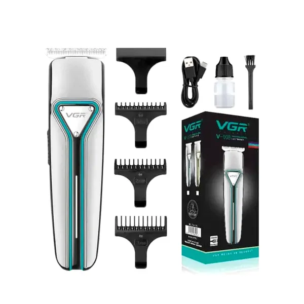 VGR V-008 Professional Rechargeable Hair Trimmer – Color: White – View 4