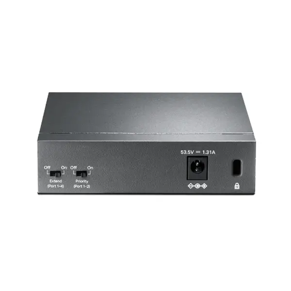 TP-Link TL-SF1005P 5-Port 10/100Mbps Network Switch with 4-Port POE – View 3