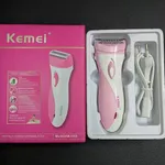 Kemei KM-3018 Rechargeable Stainless Steel Blade Lady Epilator – Color: Pink – Thumbnail 4