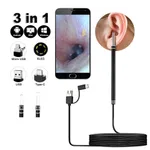 3 In 1 USB Endoscope Visual Camera & LED Light with Ears Cleaning kits – Color: Blue – Thumbnail 2